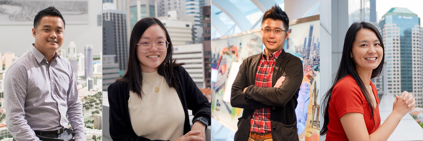 Banner featuring headshots of two scholars with Singapore cityscapes.